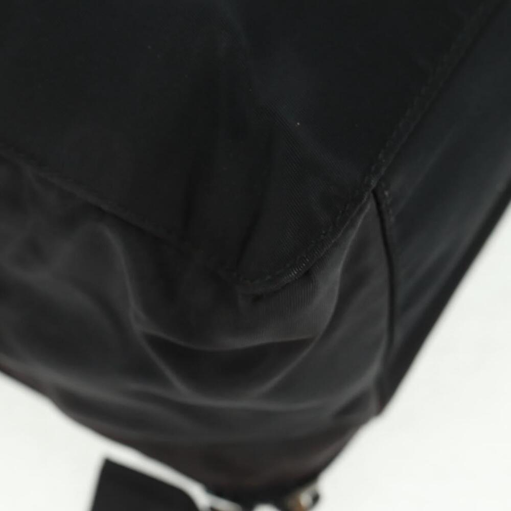 PRADA Hand Bag Nylon Black Silver Auth 161692 - Picture 14 of 16